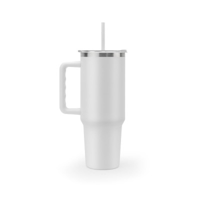 JOYNER XL. Large stainless steel travel cup (91 recycled) with vacuum insulated double wall and a matt finish 1300 mL